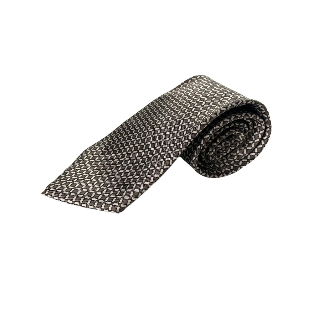 Christian Dior Geometric Silk Tie